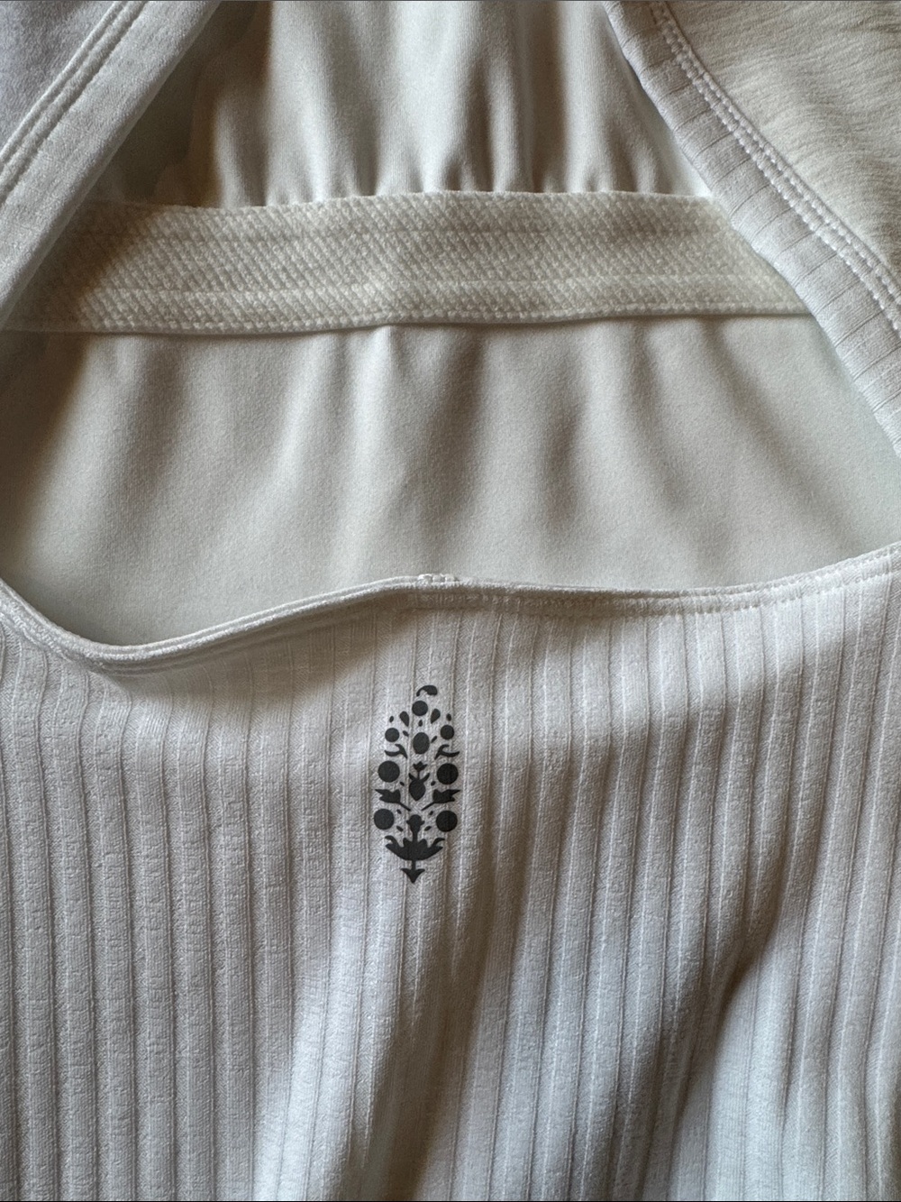 FP Movement by Free People White Ribbed Tank Mini Dress - Picture 2 of 4